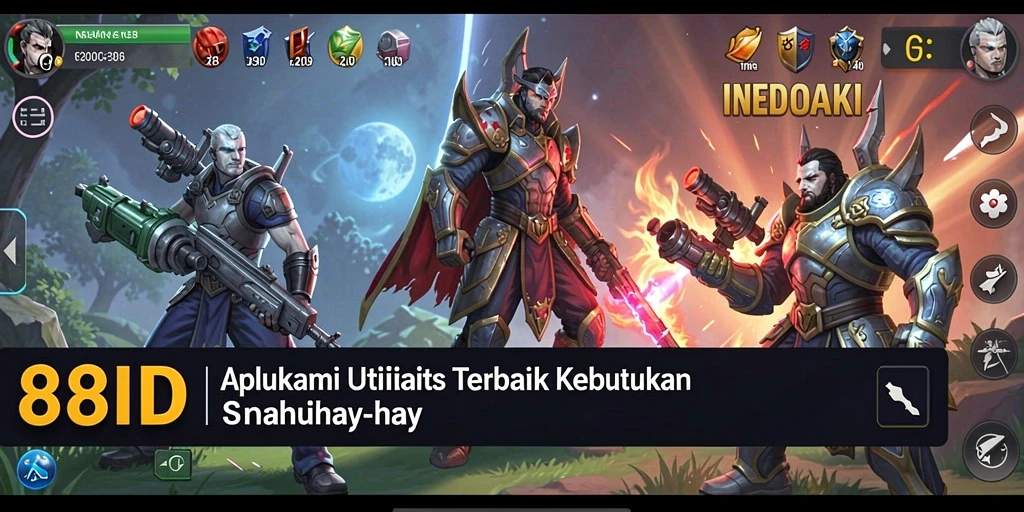 Screenshot utama 88ID menampilkan antarmuka aplikasi utilitas yang intuitif.