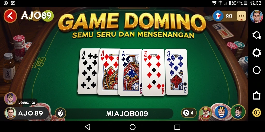 Tampilan gameplay menarik dari AJO89 dengan desain yang warna-warni.