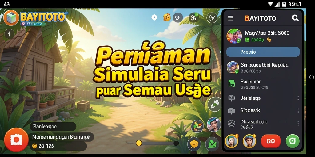 Tangkapan layar utama dari gameplay <strong>BAYITOTO</strong> yang penuh warna dan interaksi.