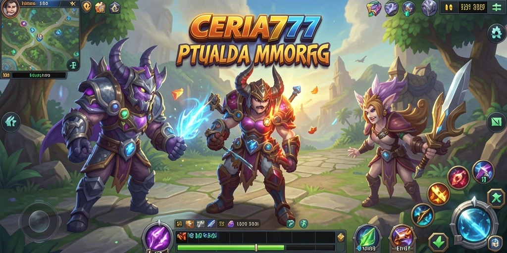 Tampilan gameplay MMORPG yang seru dan interaktif di CERIA777.
