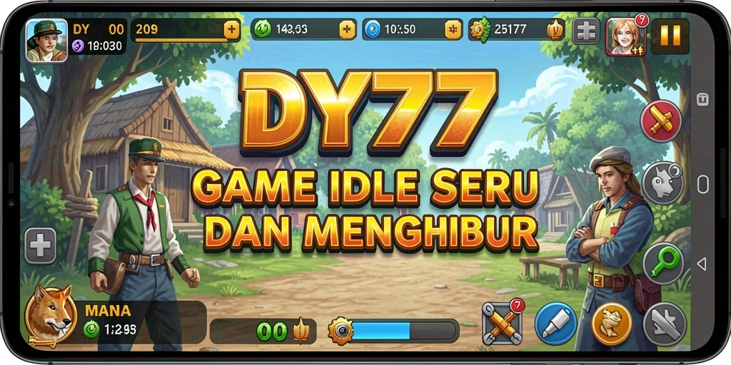Tampilan gameplay Idle DY777 yang seru dan menghibur.