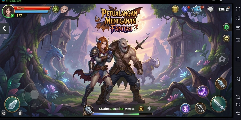 Tangkapan layar F7F7 menunjukkan aksi mendebarkan dalam permainan petualangan.