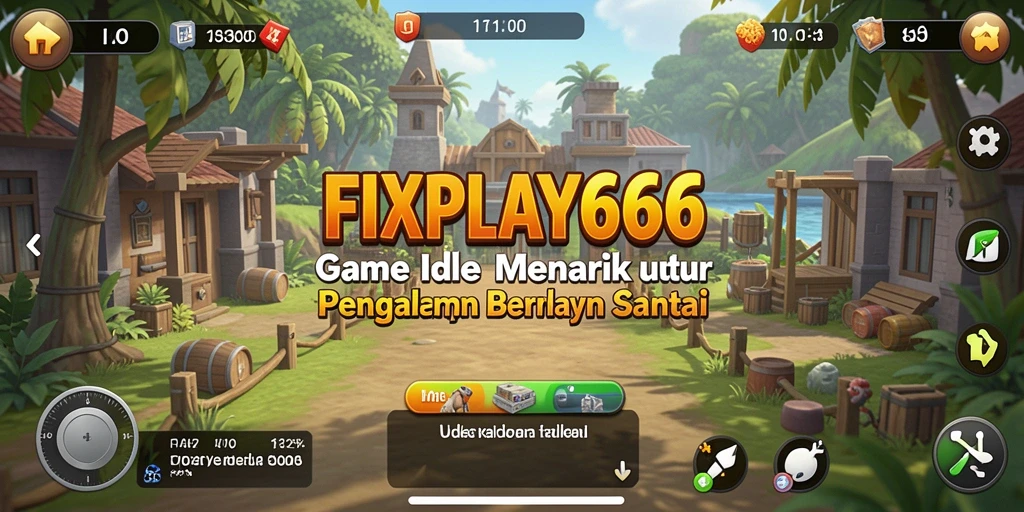 Screenshot gameplay FIXPLAY666 menunjukkan aksi karakter dalam mode idle.