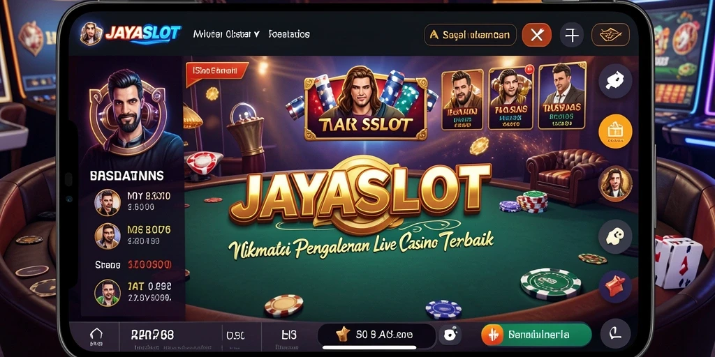 Tampilan gameplay menarik di JAYASLOT Live Casino.