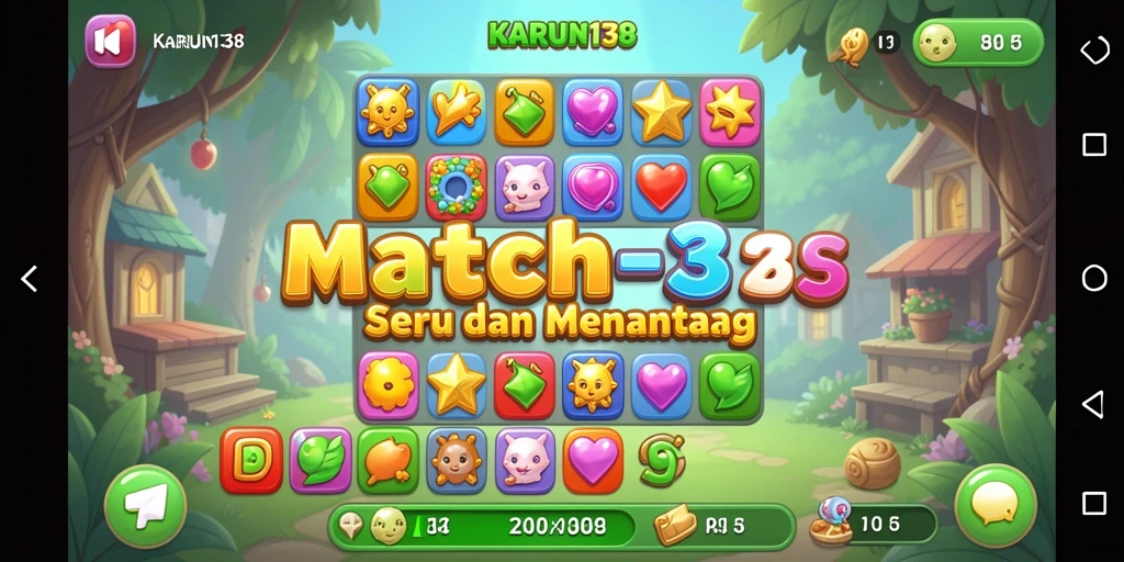 Tampilan gameplay KARUN138 yang penuh warna dan seru.