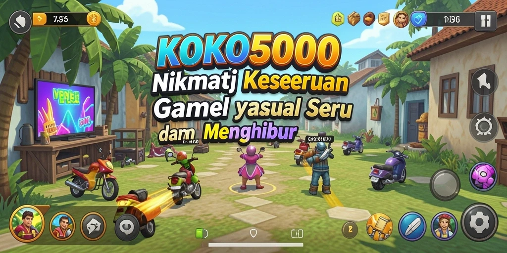 Tampilan gameplay KOKO5000 yang penuh warna dan menarik.