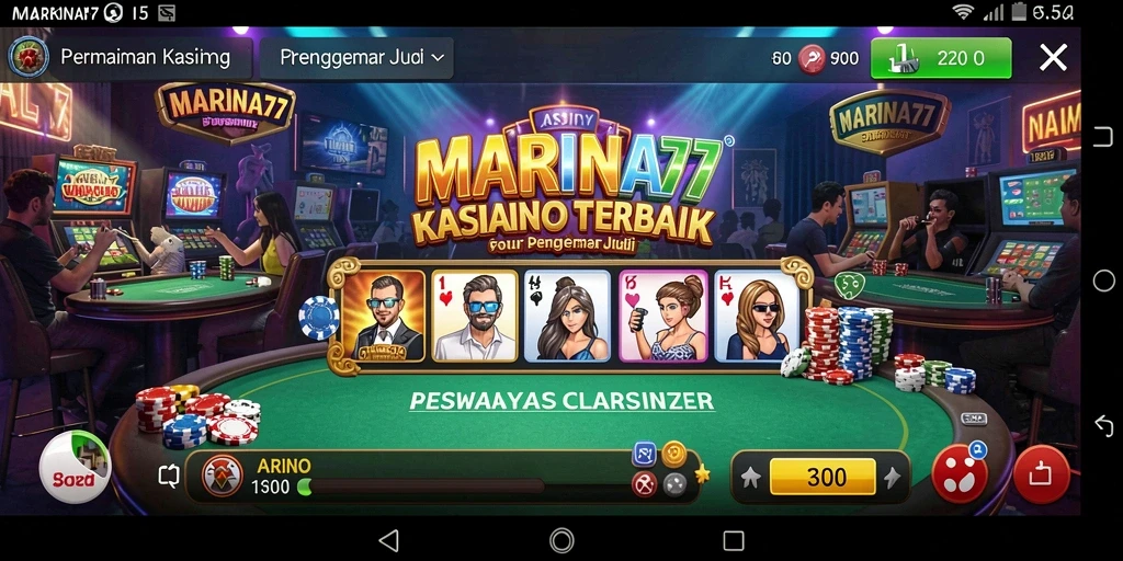 Tampilan gameplay Kasino yang menarik dan menegangkan di MARINA77.