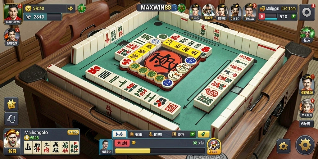 Screenshot gameplay MAXWIN88 menunjukkan pengalaman seru permainan Mahjong.