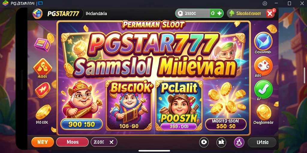 Screenshot PGSTAR777 menampilkan visual gameplay yang memukau dan fitur menarik.