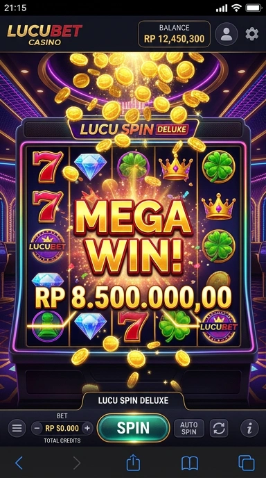 Tampilan antarmuka lucubet yang ramah pengguna.